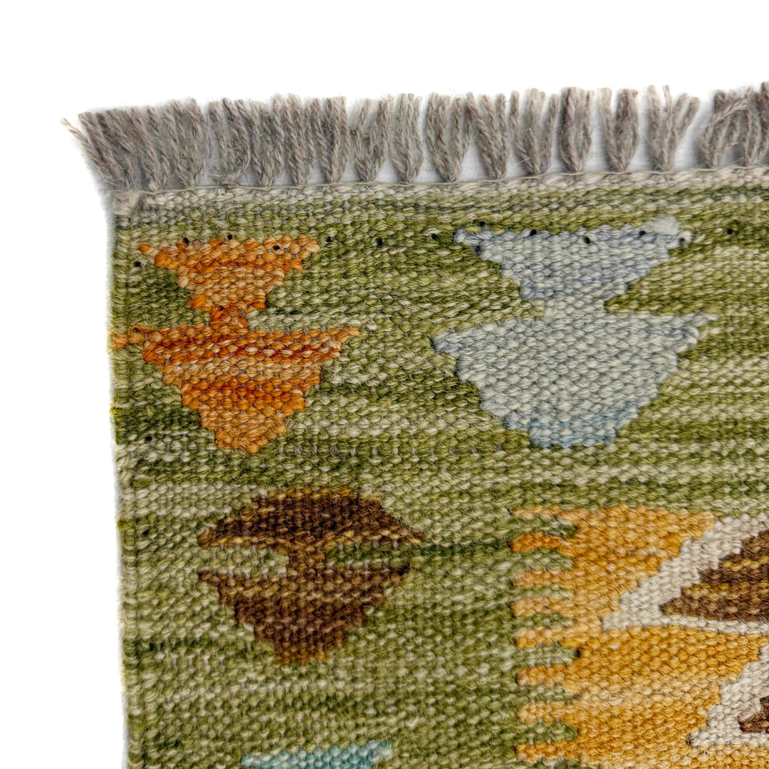 Hand Woven Wool Kelim 2' 8" x 4' 3" - No. AL931025
