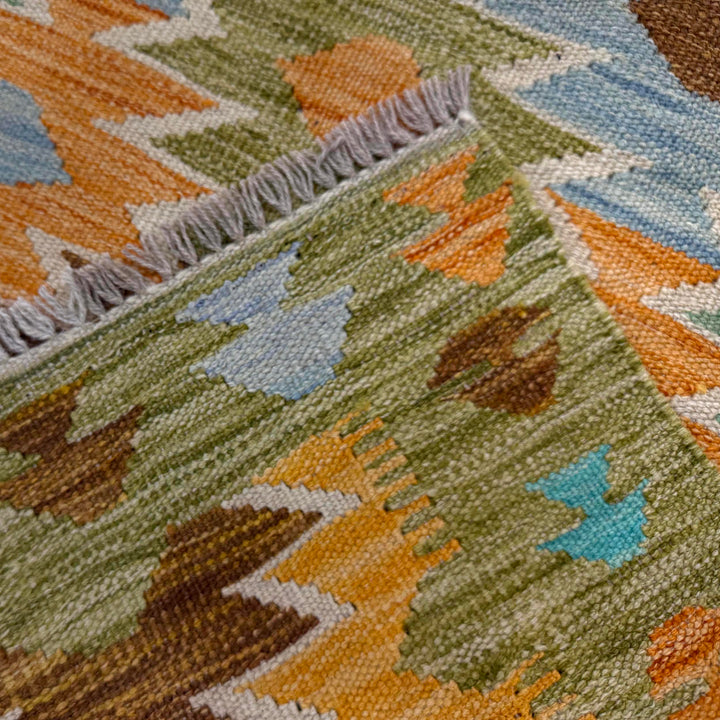 Hand Woven Wool Kelim 2' 8" x 4' 3" - No. AL931025
