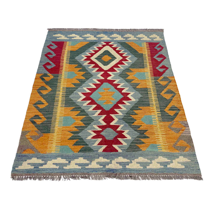 Hand Made Afghan Kilim 2' 11" x 4' 0" - No. AL840406