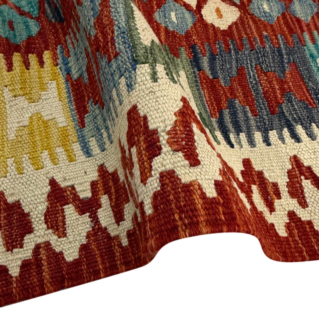 Handmade Vegetable Kelim 4' 4" x 6' 2" - No. AL337162