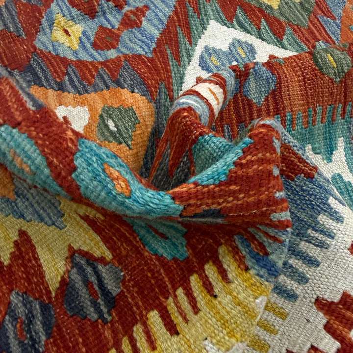 Handmade Vegetable Kelim 4' 4" x 6' 2" - No. AL337162