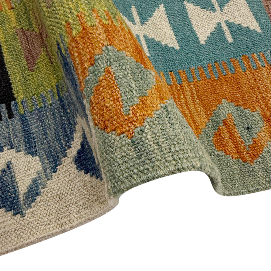 Hand Knotted Flatweave Kilim 4' 11" x 6' 9" - No. AL647560