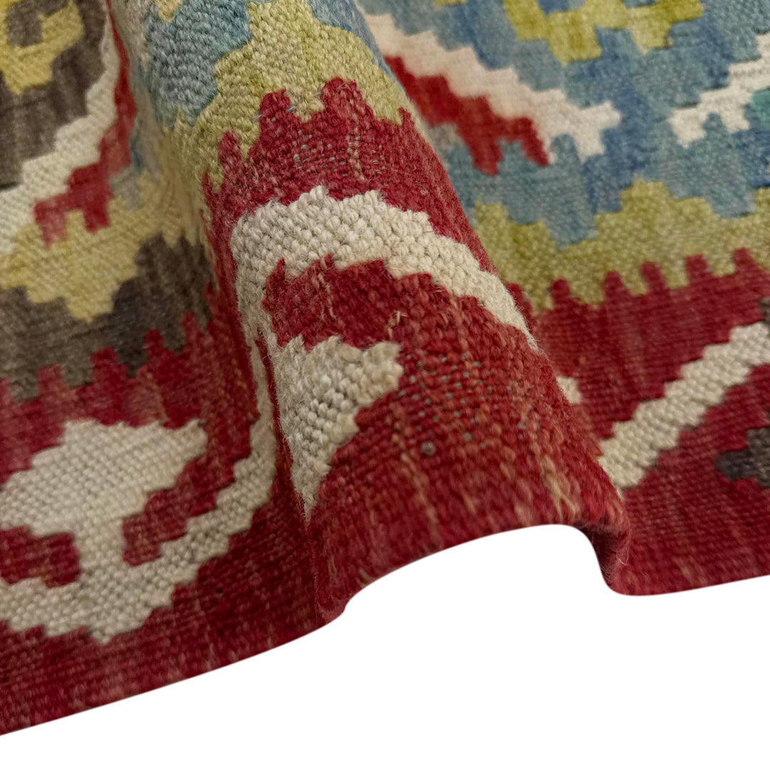 Hand Knotted Afghan Style Kilim 4' 11" x 6' 8" - No. AL447649