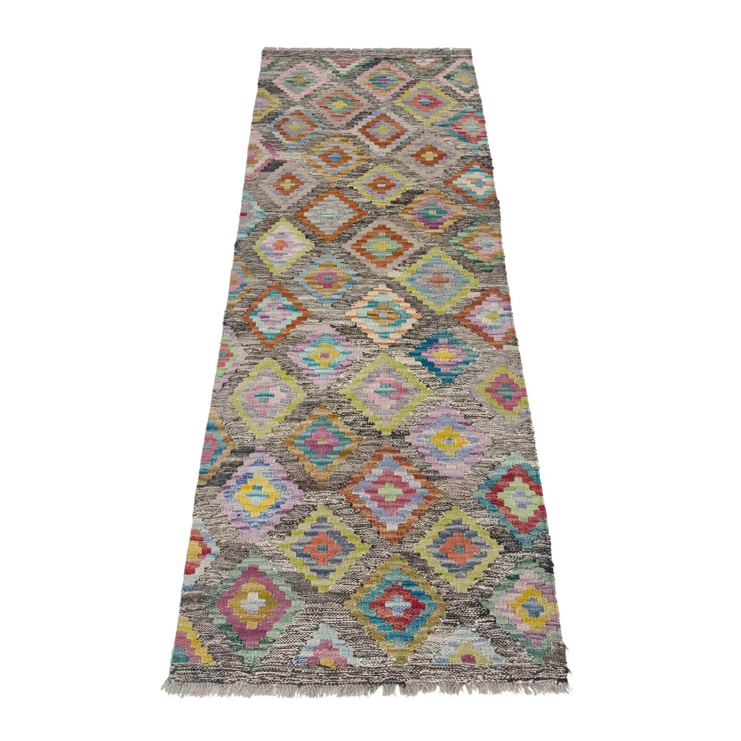 Hand Woven Wool Kelim 2' 1" x 5' 10" - No. AL158785