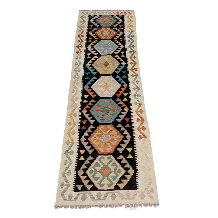 Handmade Vegetable Kilim Runner 2' 7" x 9' 10" - No. AL546529