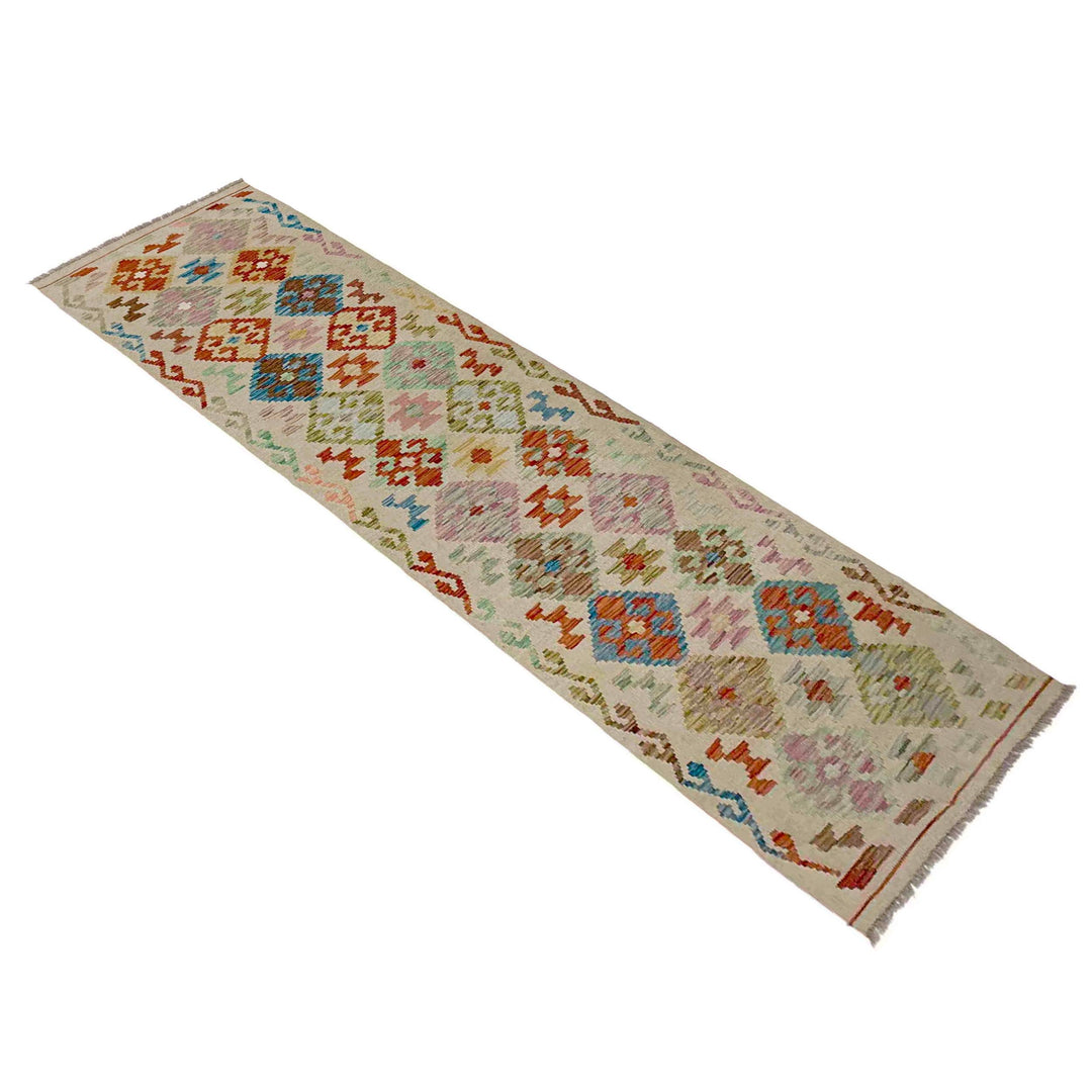 Handmade Vegetable Kelim Runner 2' 8" x 9' 6" - No. AL649799