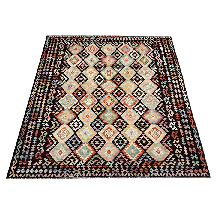 Hand Woven Wool Kelim 10' 0" x 12' 10" - No. AL842414
