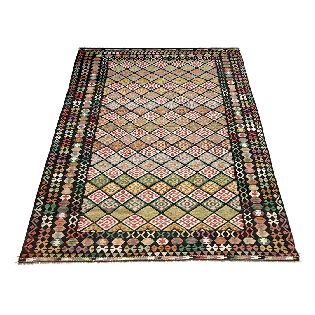 Multi Color ful Flat-Weave Wool Kilim 9' 9" x 16' 2" - No. AL711397