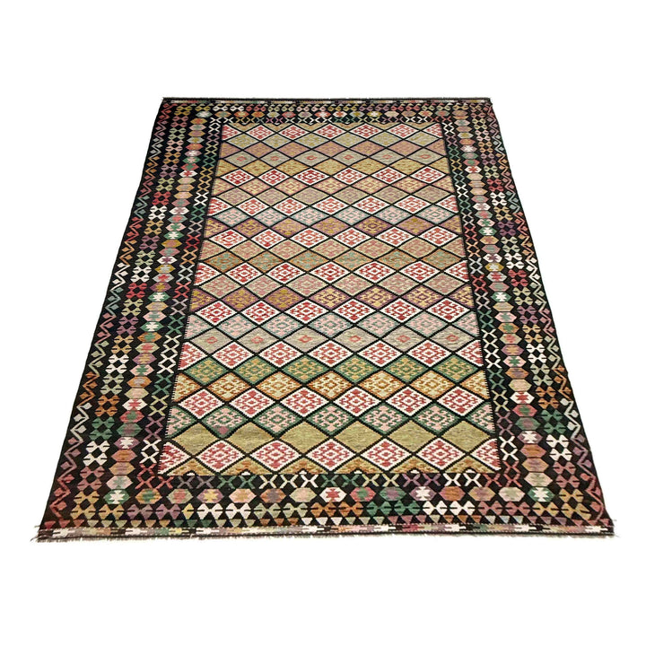 Multi Color ful Flat-Weave Wool Kilim 9' 9" x 16' 2" - No. AL711397
