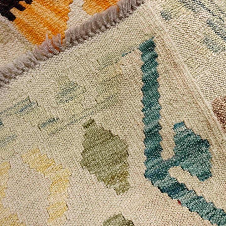 Handmade Turkish Design Wool Kilim 8' 1" x 11' 7" - No. AL468986