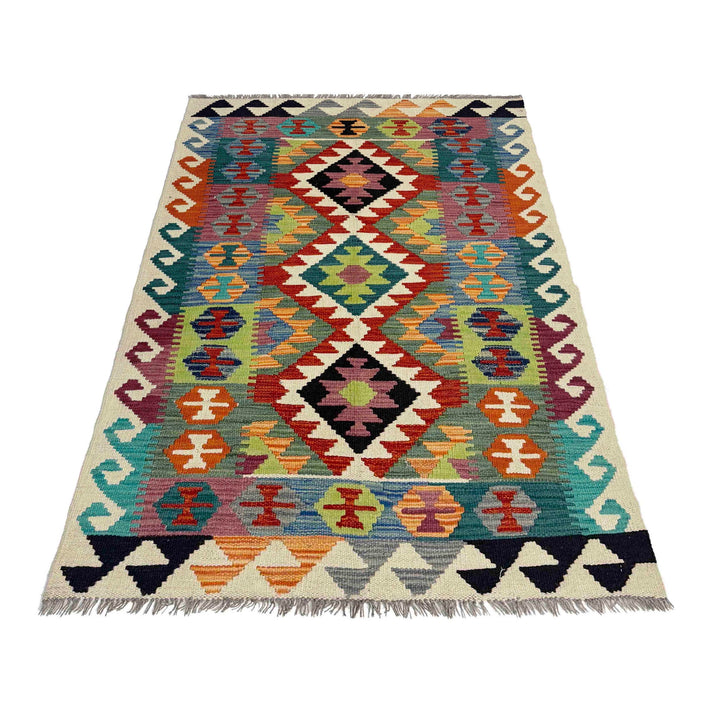 Handmade Vegetable Kilim 3' 3" x 5' 0" - No. AL718011