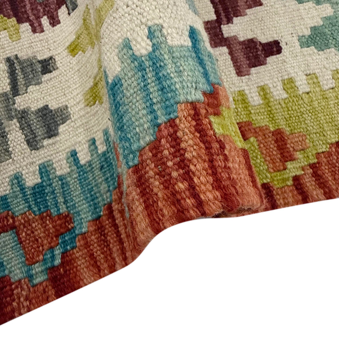 Hand Knotted Afghan Style Kilim 3' 4" x 5' 3" - No. AL969041