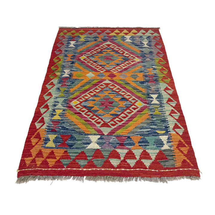 Handmade Afghan Vegetable Kilim 2' 9" x 4' 0" - No. AL142677