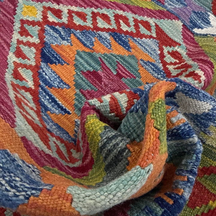 Handmade Afghan Vegetable Kilim 2' 9" x 4' 0" - No. AL142677