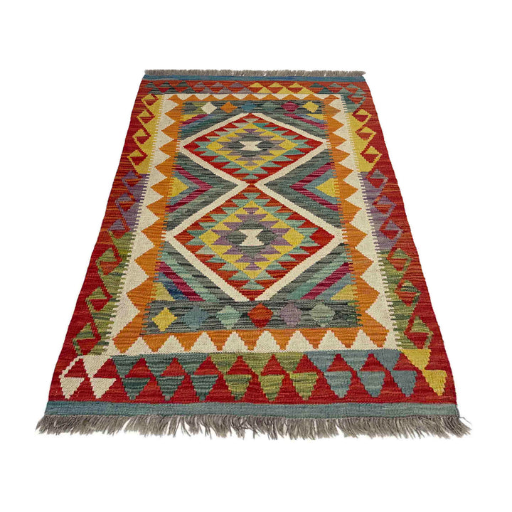 Hand Made Afghan Kilim 2' 9" x 4' 1" - No. AL986762