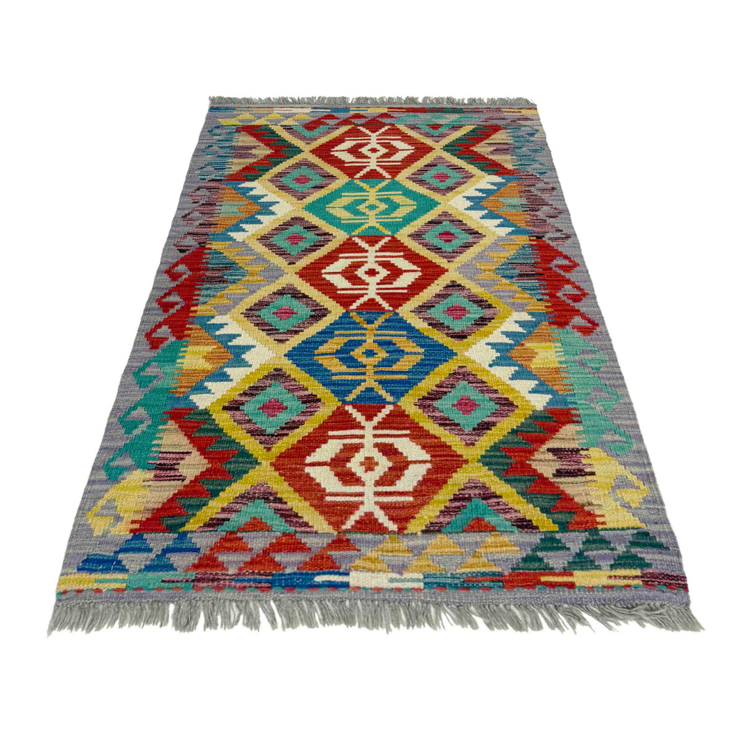 Handmade Vegetable Kilim 2' 6" x 4' 2" - No. AL828055
