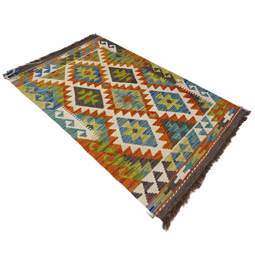 Handmade Turkish Design Wool Kilim 2' 5" x 4' 1" - No. AL532396
