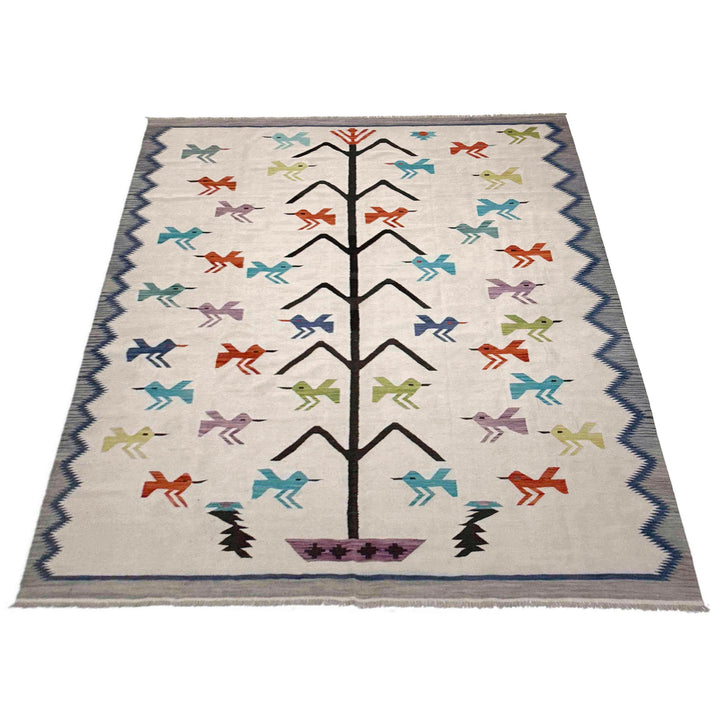 Hand Knotted Embroidery Kelim 8' 9" x 12' 0" - No. AL311921