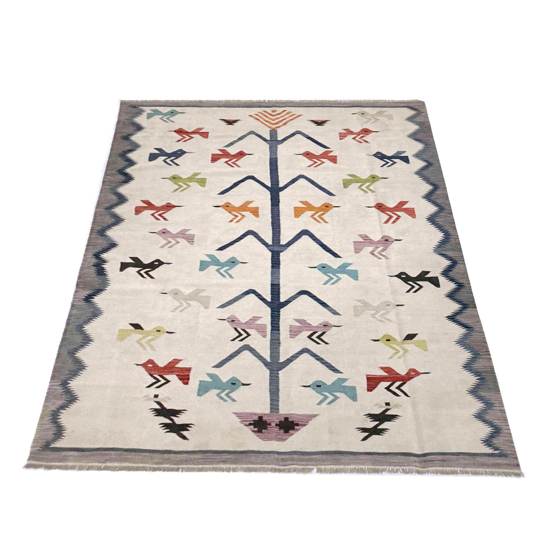 Pakistani Embroidery Kilim 8' 8" x 11' 10" - No. AL746654