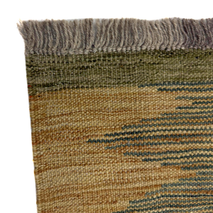 Afghan Vegetable Kilim Rug 4' 0" x 6' 0" Flat-Weave pattern