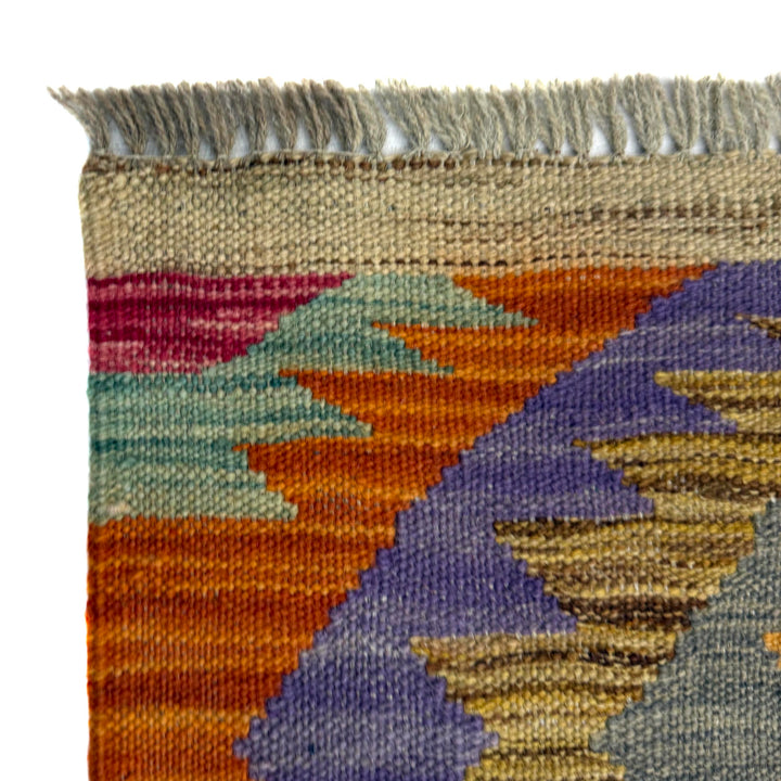 Handmade Turkish Design Wool Kilim 4' 2" x 6' 0" - No. AL263468
