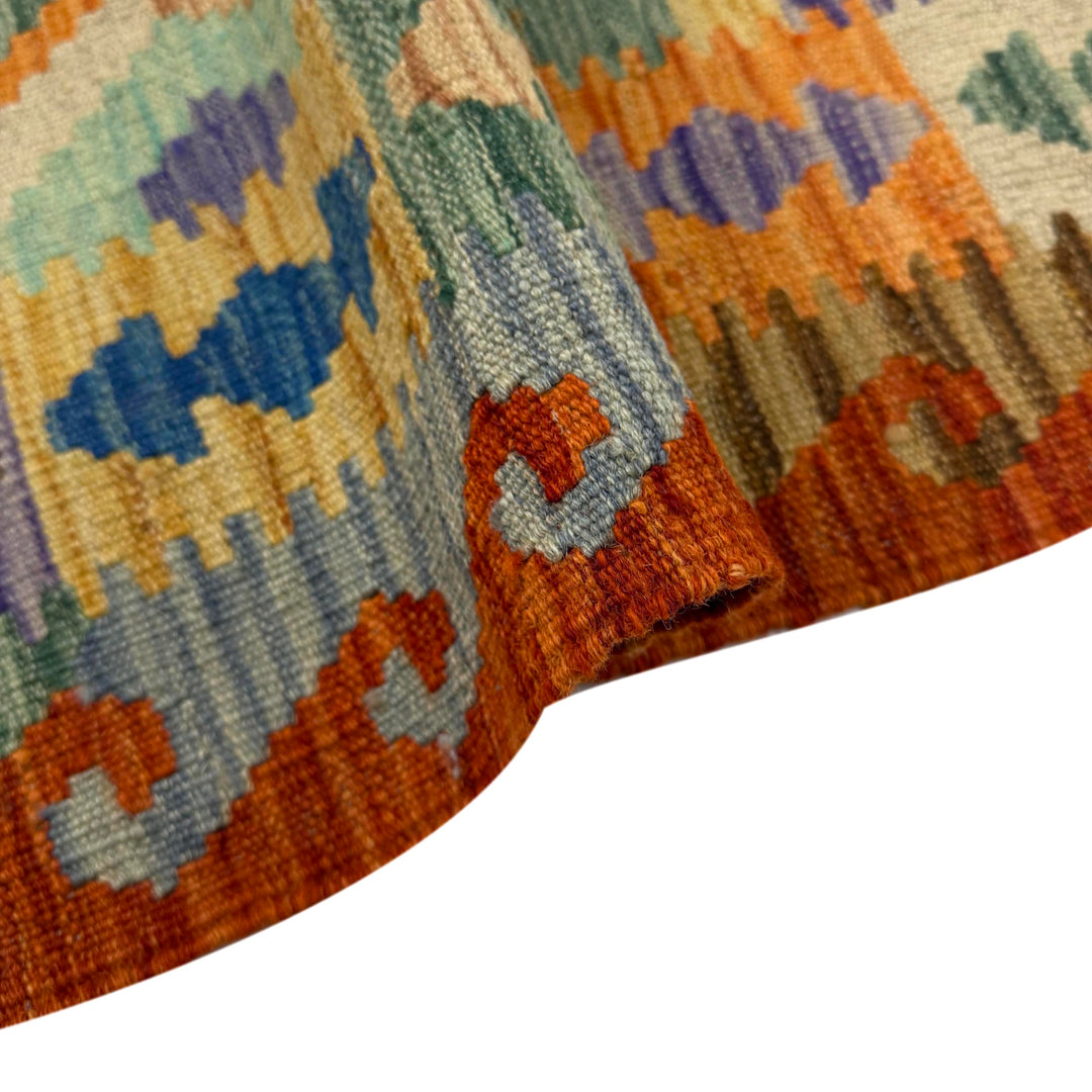 Hand Knotted Flatweave Kilim 4' 1" x 5' 6" - No. AL414113