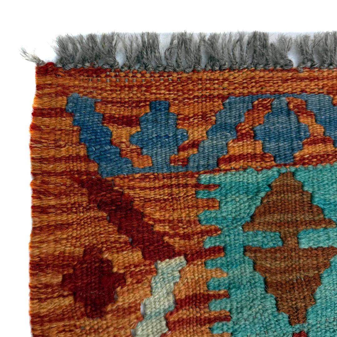 Handmade Vegetable Kilim 4' 4" x 6' 2" - No. AL572709