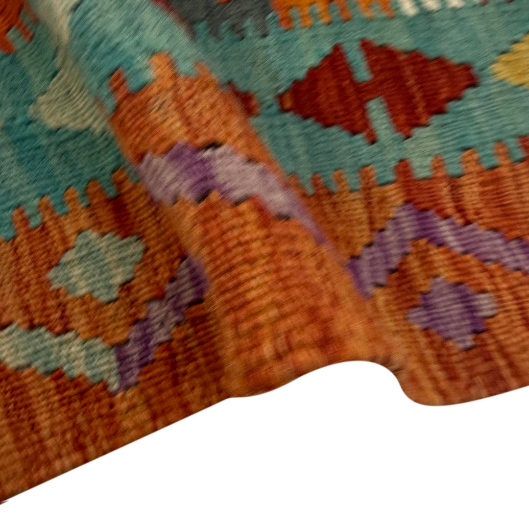 Handmade Vegetable Kilim 4' 4" x 6' 2" - No. AL572709
