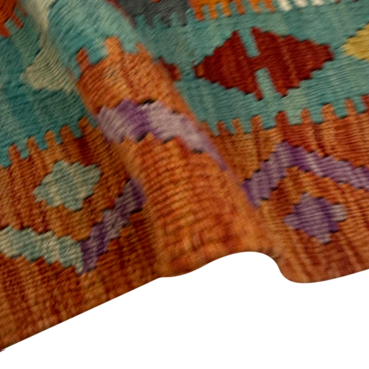 Handmade Vegetable Kilim 4' 4" x 6' 2" - No. AL572709