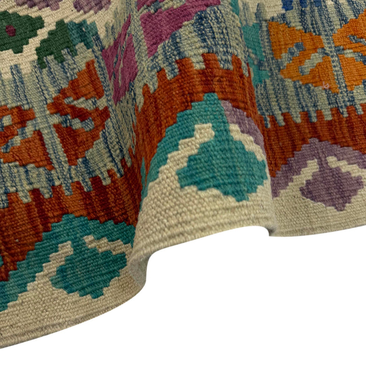 Hand Knotted Afghan Style Kilim 4' 2" x 6' 0" - No. AL953547