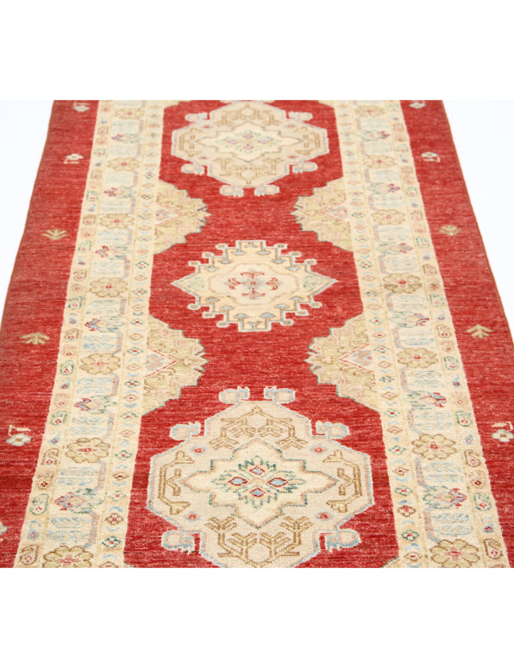 Afghan Ziegler Rug 2' 11" x 7' 10" Hand-Knotted | No. AT13966
