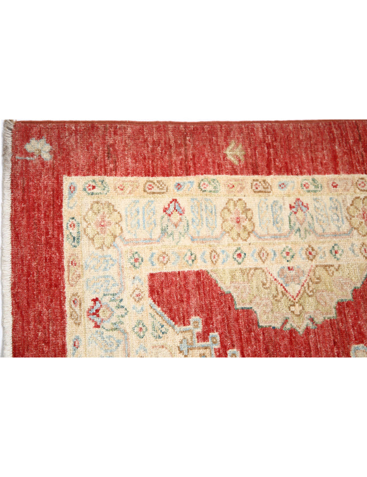 Afghan Ziegler Rug 2' 11" x 7' 10" Hand-Knotted | No. AT13966