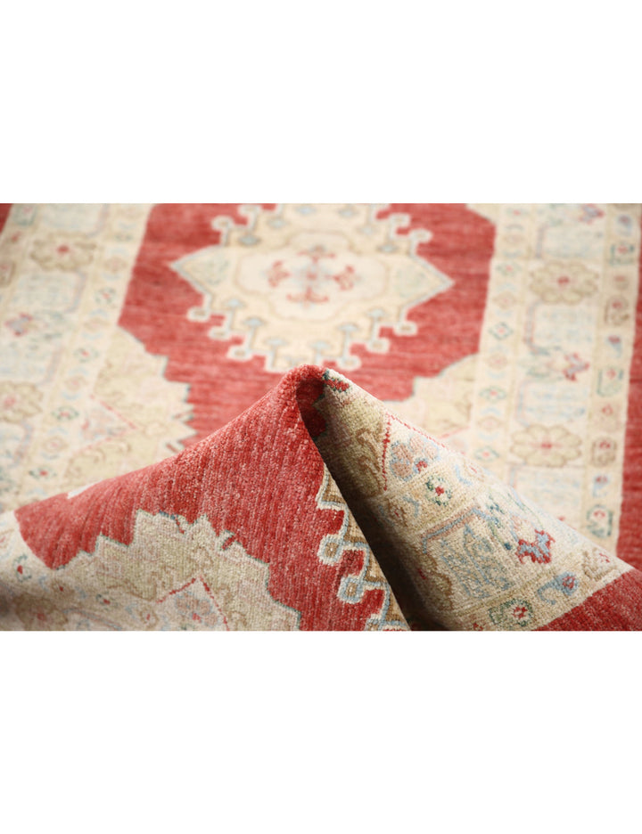 Afghan Ziegler Rug 2' 11" x 7' 10" Hand-Knotted | No. AT13966
