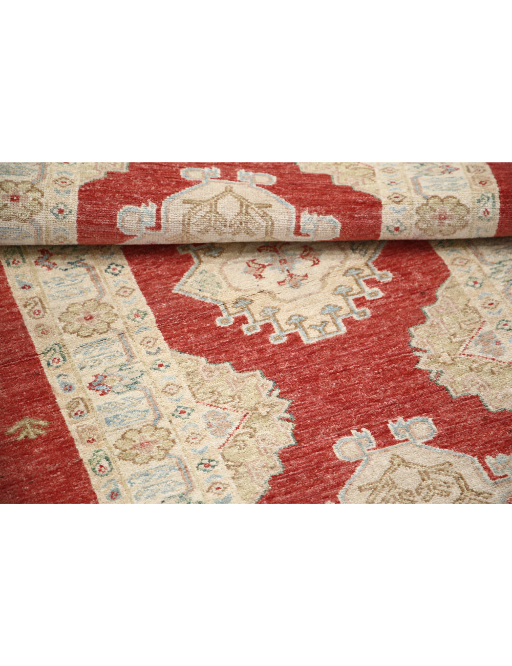 Afghan Ziegler Rug 2' 11" x 7' 10" Hand-Knotted | No. AT13966