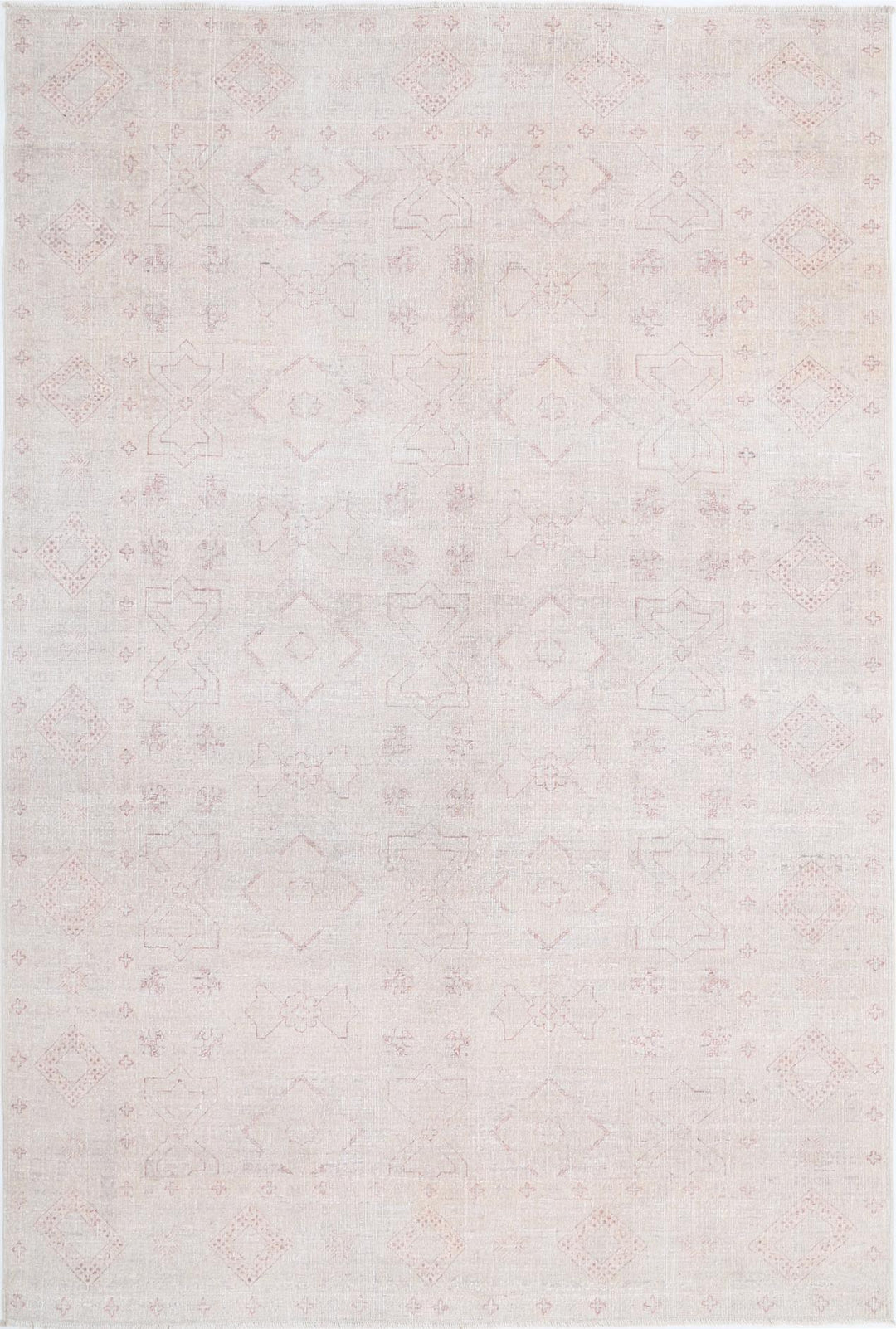 Ivory Afghan Ariana Rug 5'10" x 8'1" Hand-Knotted