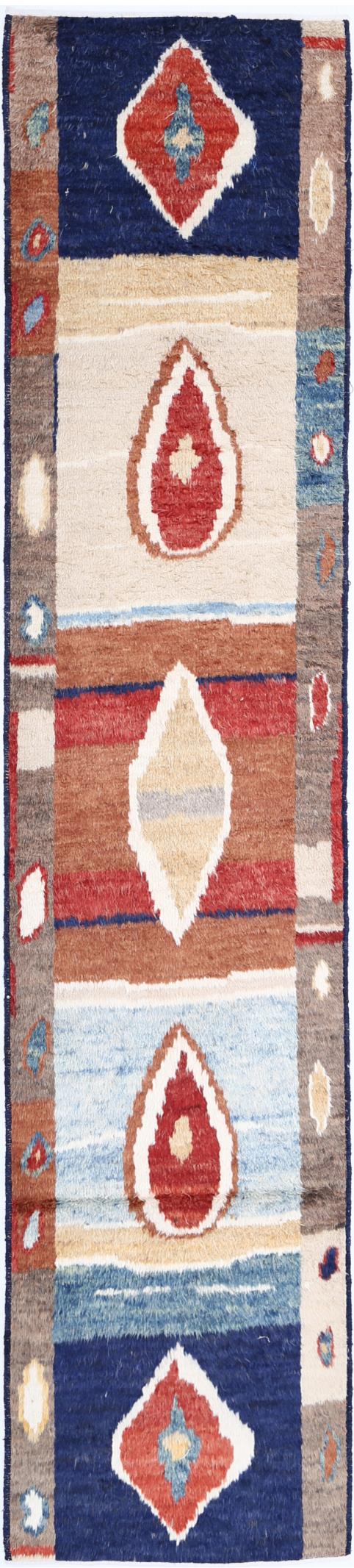 Moroccan Runner Rug 2'9" x 13'10" Hand-Knotted