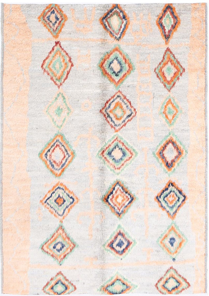Moroccan 4’ 2″ x 5’ 9″ - No. AV88942 - ALRUG Rug Store