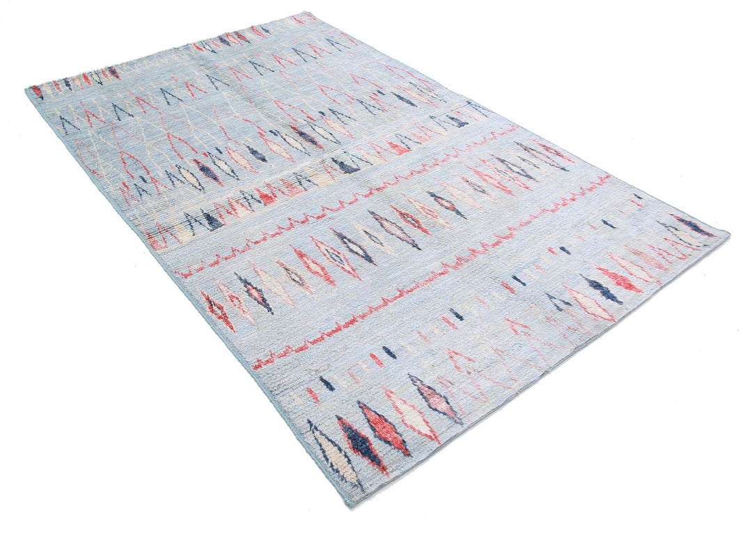 Moroccan 4’ 9″ x 7’ 9″ - No. AV69202 - ALRUG Rug Store