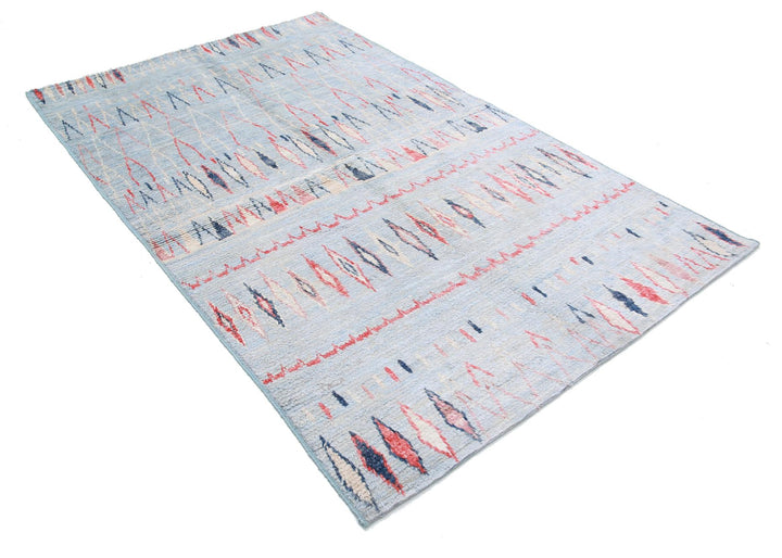 Moroccan 4’ 9″ x 7’ 9″ - No. AV69202 - ALRUG Rug Store