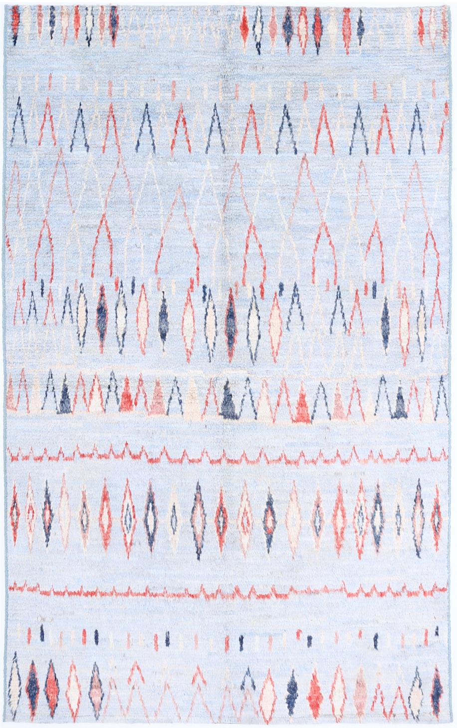 Moroccan 4’ 9″ x 7’ 9″ - No. AV69202 - ALRUG Rug Store