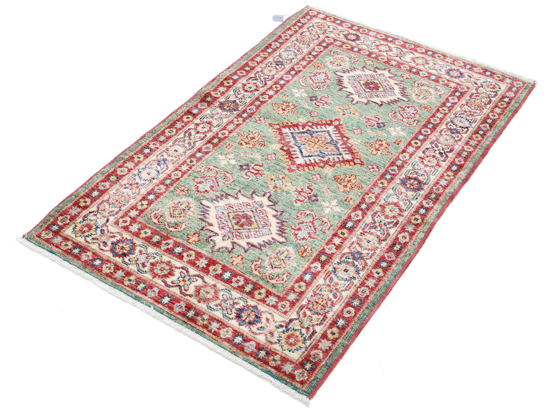 Kazak 2’ 8″ x 4’ 3″ - No. AV41223 - ALRUG Rug Store