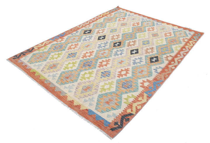 Kilim 5’ 6″ x 7’ 7″ - No. AV30406 - ALRUG Rug Store