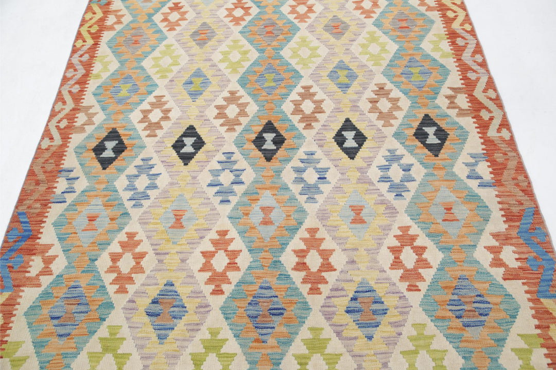 Kilim 5’ 6″ x 7’ 7″ - No. AV30406 - ALRUG Rug Store