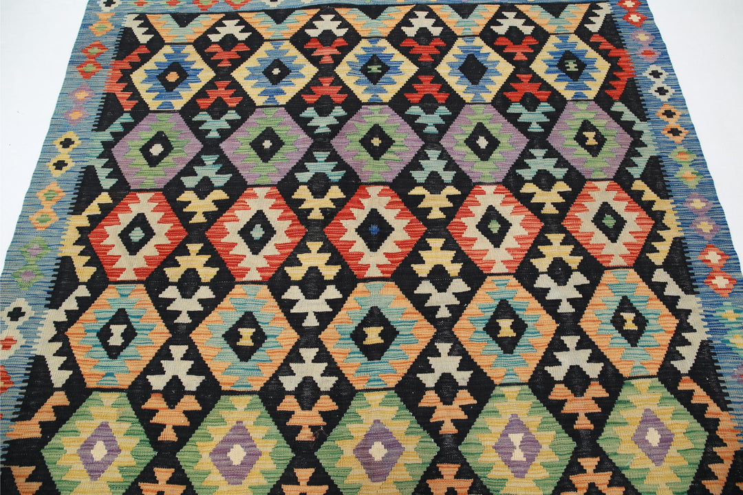 Kilim 6’ 3″ x 6’ 7″ - No. AV88554 - ALRUG Rug Store