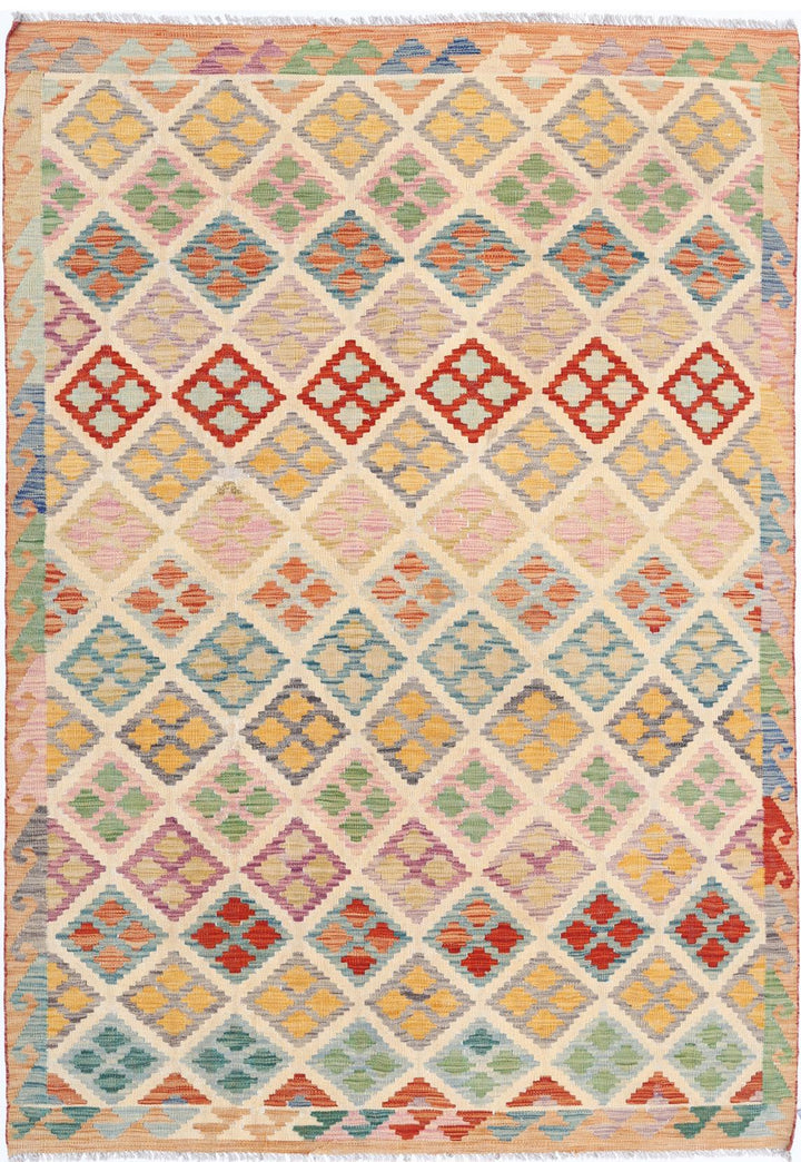 Kilim 5’ 4″ x 7’ 11” - No. AV83471 - ALRUG Rug Store