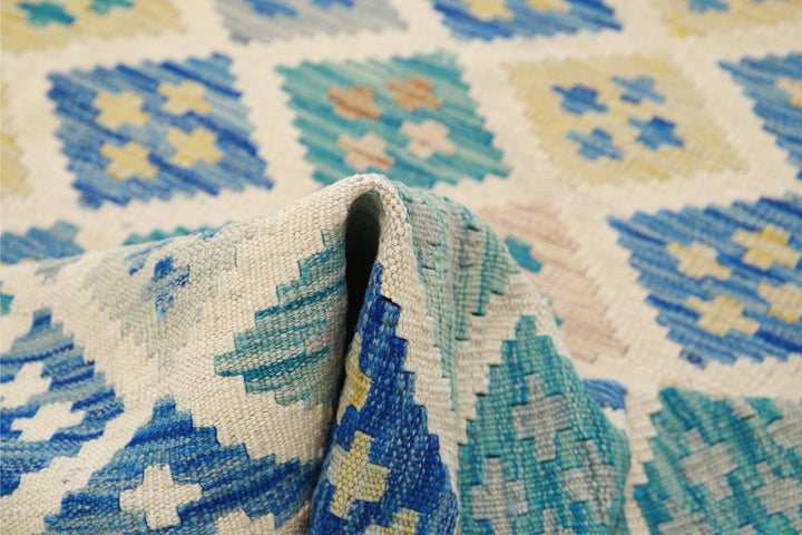 Kilim 6’ 3″ x 9’ 5″ - No. AV88556 - ALRUG Rug Store