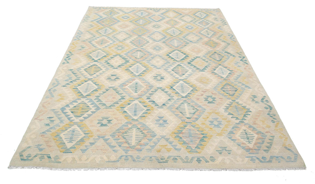 Kilim 6’ 4″ x 9’ 4″ - No. AV84144 - ALRUG Rug Store