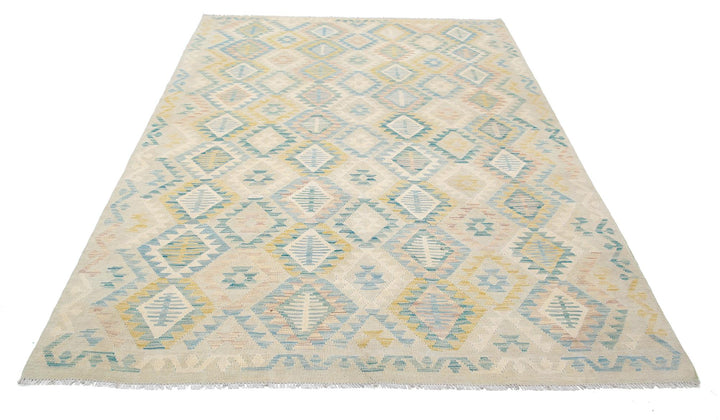 Kilim 6’ 4″ x 9’ 4″ - No. AV84144 - ALRUG Rug Store