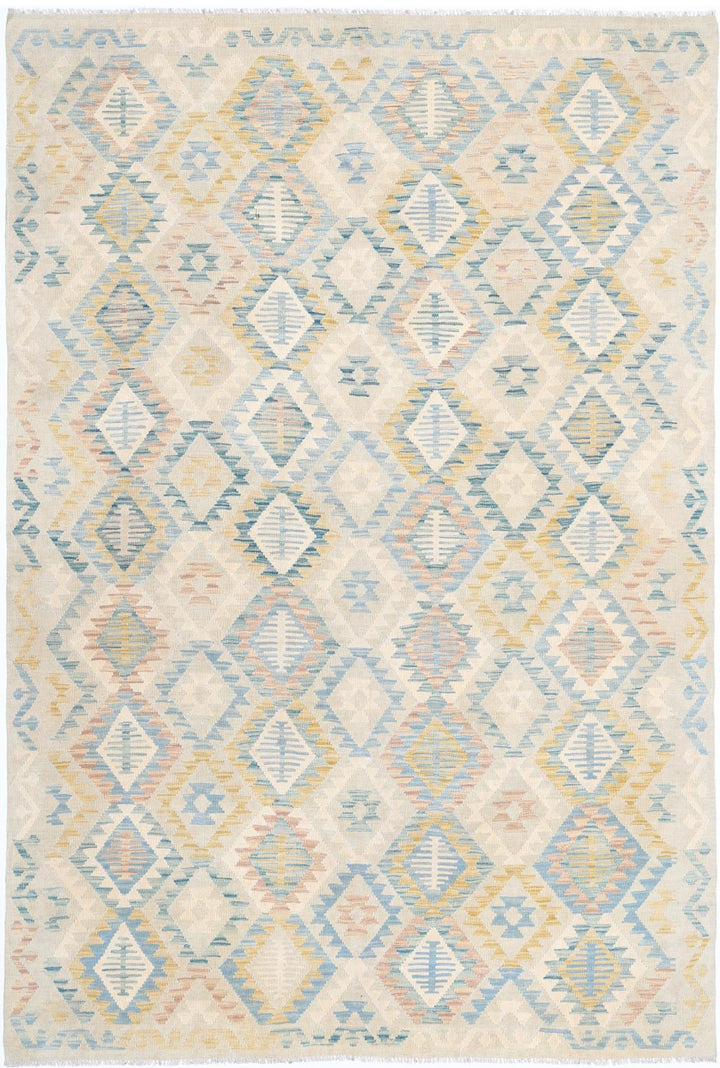 Kilim 6’ 4″ x 9’ 4″ - No. AV84144 - ALRUG Rug Store