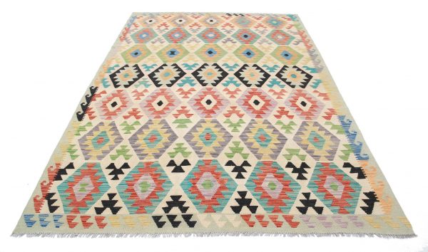 Kilim 6’ 6″ x 9’ 10” - No. AV68780
